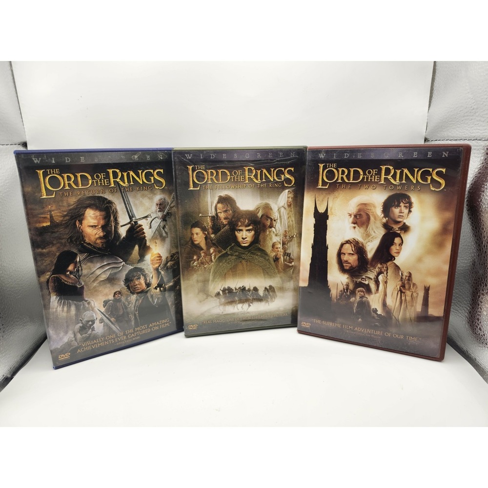 Lord of the Rings Widescreen DVD Set 6 Total Discs